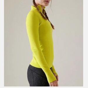Women's Lime Green Long Sleeve Top